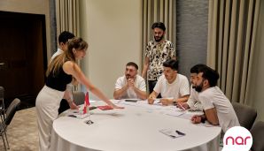 “Nar” Milli Mətbuat Günü münasibətilə media nümayəndələrini bir araya toplayıb -     FOTOLAR — foto 7