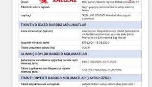 Adil Vəliyevin adına 2 milyon manatlıq avtosalon -       Rəsmi sənədlər — foto 2