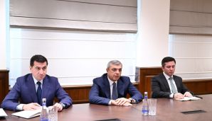 Samir Nuriyev BMT-nin İqlim Dəyişmələri üzrə Çərçivə Konvensiyasının icraçı katibi ilə görüşüb — foto 2
