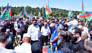 Birinci Qarabağ Müharibəsi şəhidləri Nazim Şirinov və İsmayıl Xəlilov Mehdiabad qəsəbə qəbiristanlığında dəfn ediliblər -     FOTOLAR — foto 5
