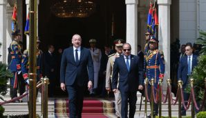 Prezident İlham Əliyevin Misirdə rəsmi qarşılanma mərasimi oldu -      FOTO - YENİLƏNDİ — foto 1
