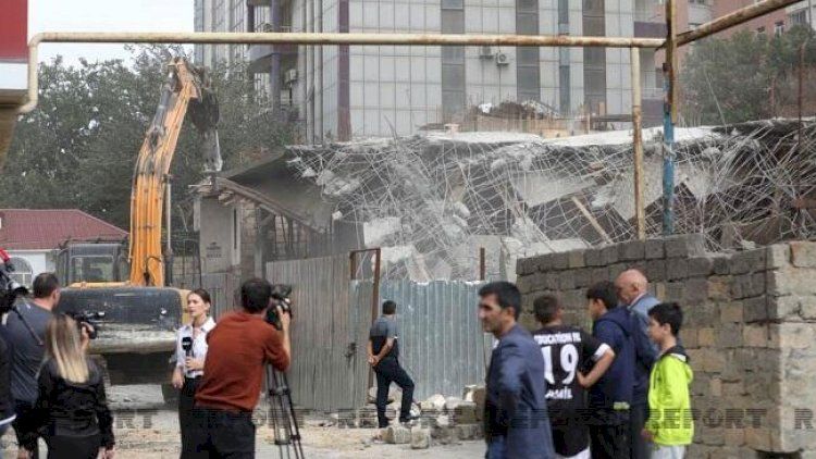 “Ətçilər”də söküntü başladı -     VİDEO