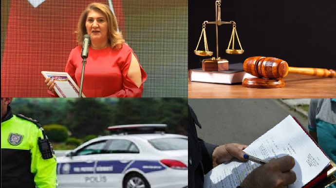Bakıda yol polisi avtomobilini "protiv" sürən sabiq baş həkimi cərimələdi