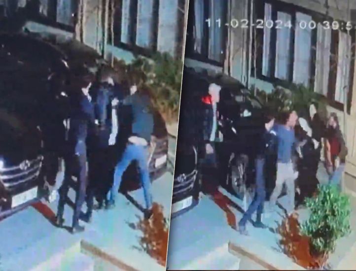 Bakıda "Pub"ın həyətində kütləvi dava olub -     VİDEO