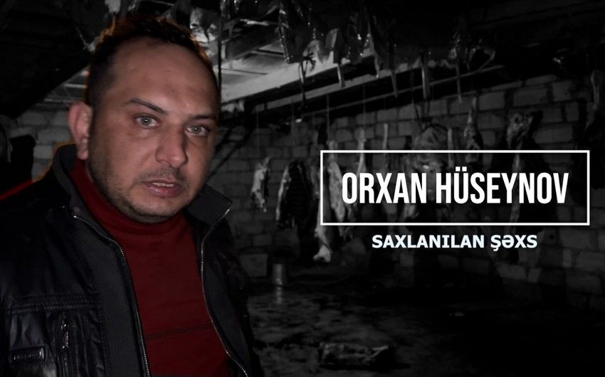 Polis ölü at və eşşək əti satan şəxsi saxlayıb -     VİDEO