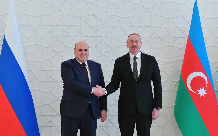Prezident İlham Əliyev Rusiya Hökumətinin sədri ilə görüşdü -   YENİLƏNDİ 1 - FOTOLAR