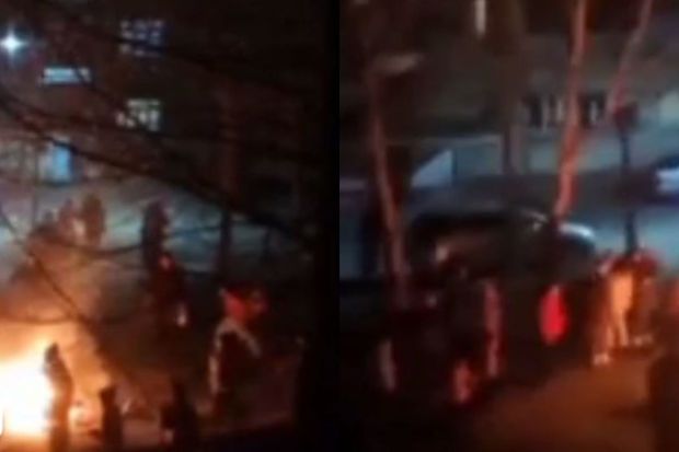 Od çərşənbəsində tonqaldan tullanan yeniyetmələr toqquşaraq alova yıxıldılar -   VİDEO