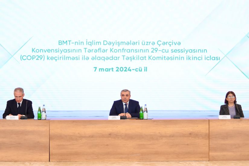 COP29 ilə əlaqədar Təşkilat Komitəsinin ikinci iclası keçirildi