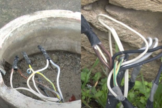 Bakıda TƏHLÜKƏ:     Açıq qalan elektrik xətləri - VİDEO