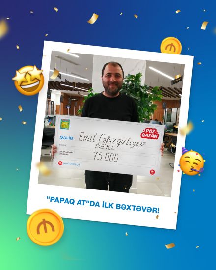 “Azərlotereya”ya papaq atdı, 75 000 AZN qazandı
