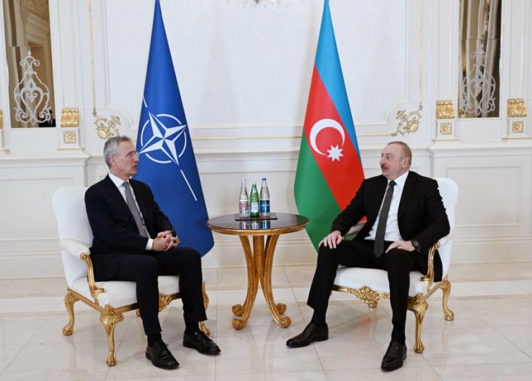 Prezident İlham Əliyevin NATO-nun Baş katibi Yens Stoltenberq ilə təkbətək görüşü olub -   FOTO