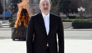 Prezident İlham Əliyev Xankəndi şəhərində Novruz tonqalını alovlandırıb və Azərbaycan xalqını bayram münasibətilə təbrik edib -   YENİLƏNDİ - FOTOLAR — foto 6