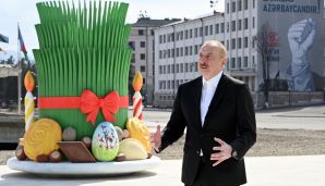 Prezident İlham Əliyev Xankəndi şəhərində Novruz tonqalını alovlandırıb və Azərbaycan xalqını bayram münasibətilə təbrik edib -   YENİLƏNDİ - FOTOLAR — foto 7