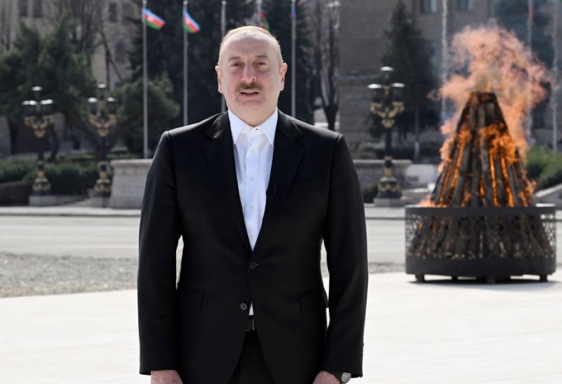 İlham Əliyev: Dördüncü dəfədir ki, bayram tonqalını azad edilmiş Qarabağda qalayıram