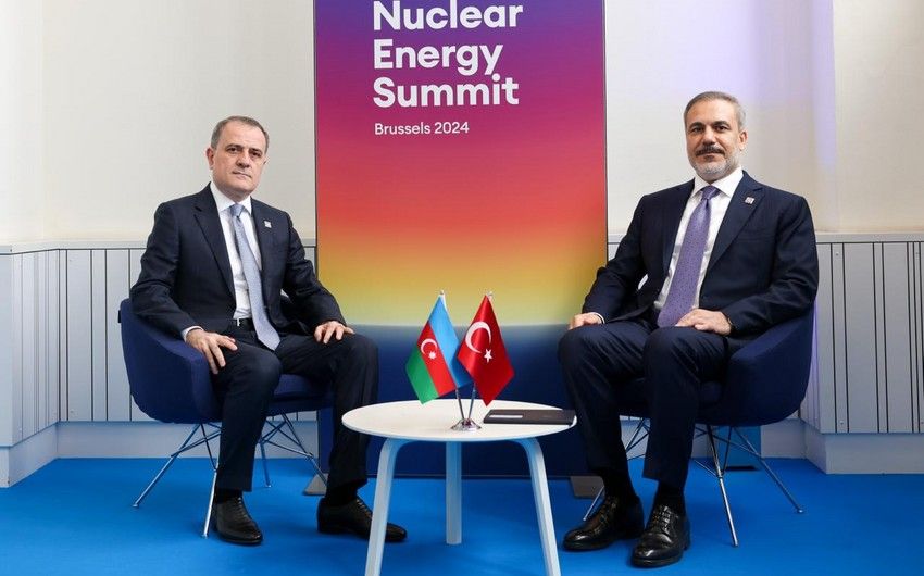 Ceyhun Bayramov Brüsseldə Hakan Fidanla görüşüb