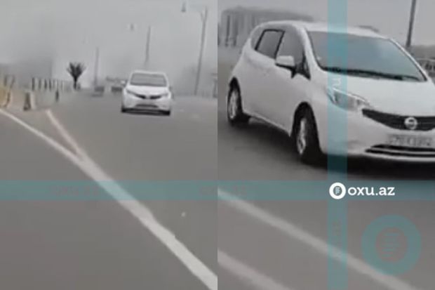 Bakıda sürücü yol hərəkəti qaydalarını heçə saydı -     ANBAAN VİDEO