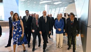 Bakıda VI Ümumdünya Mədəniyyətlərarası Dialoq Forumu işə başlayıb, Prezident İlham Əliyev Forumun açılış mərasimində iştirak edib -   FOTO - YENİLƏNDİ — foto 3