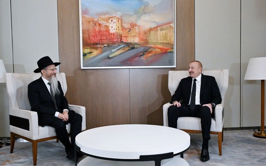 İlham Əliyev Rusiyanın Baş ravvinini qəbul etdi -   YENİLƏNDİ