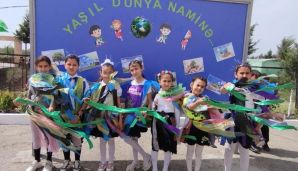 Cəlilabadda şagird və müəllimlər tullantılardan əl işləri hazırladılar -     FOTOLAR — foto 8