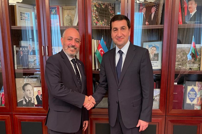 Hikmət Hacıyev BMT Baş katibinin köməkçisi ilə görüşüb