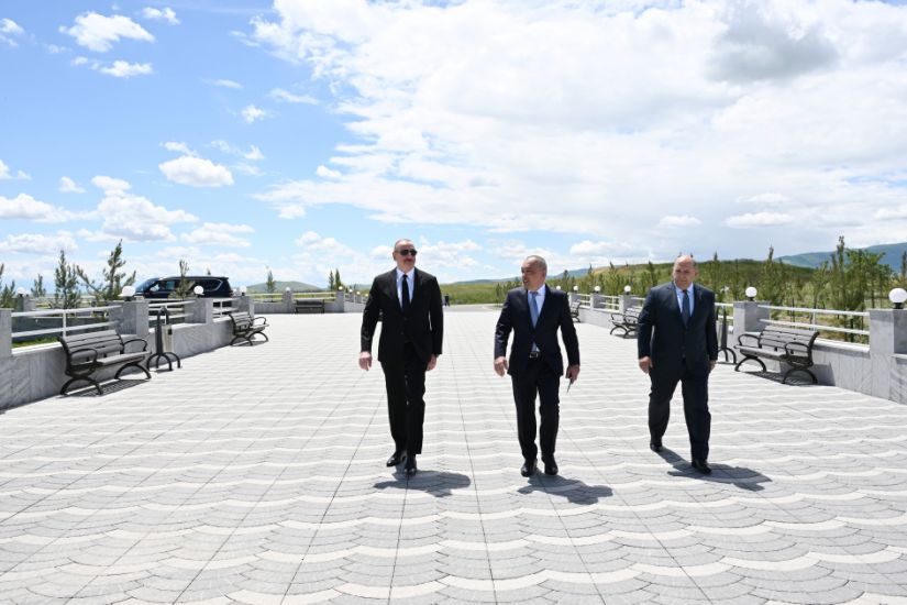Prezident İlham Əliyev Füzuli rayonunda Köndələnçay su anbarları kompleksinin təmir-bərpadan sonra açılışında iştirak etdi -  VİDEO - FOTO - YENİLƏNDİ