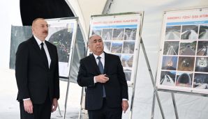 İlham Əliyev Əhmədbəyli-Füzuli-Şuşa avtomobil yolunda görülən işlərlə tanış olub, birinci tunelin açılışında iştirak etdi -    VİDEO - FOTOLAR - YENİLƏNDİ — foto 2
