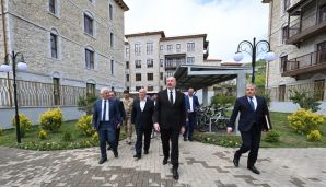 Şuşada birinci yaşayış kompleksinin açılışı və şəhərə köçmüş ilk sakinlərlə görüş -     VİDEO - FOTO - YENİLƏNDİ - 2 — foto 19