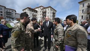 Şuşada birinci yaşayış kompleksinin açılışı və şəhərə köçmüş ilk sakinlərlə görüş -     VİDEO - FOTO - YENİLƏNDİ - 2 — foto 23