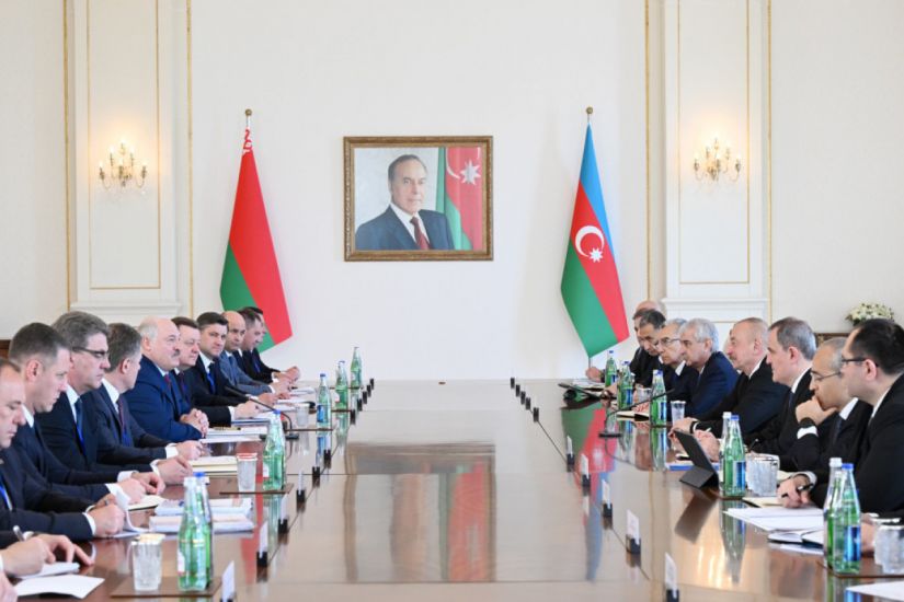 Azərbaycan və Belarus prezidentlərinin geniş tərkibdə görüşü keçirilib -     FOTOLAR - YENİLƏNDİ