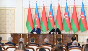 Azərbaycan və Belarus prezidentləri mətbuata bəyanatlarla çıxış ediblər -     YENİLƏNDİ - 2 — foto 4