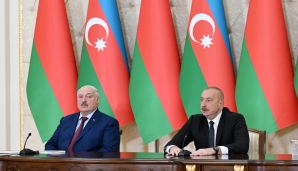 Azərbaycan və Belarus prezidentləri mətbuata bəyanatlarla çıxış ediblər -     YENİLƏNDİ - 2 — foto 1