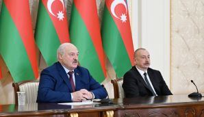 Azərbaycan və Belarus prezidentləri mətbuata bəyanatlarla çıxış ediblər -     YENİLƏNDİ - 2 — foto 10