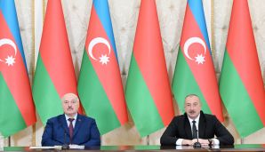 Azərbaycan və Belarus prezidentləri mətbuata bəyanatlarla çıxış ediblər -     YENİLƏNDİ - 2 — foto 3