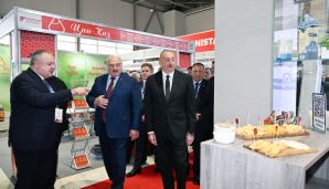 Azərbaycan və Belarus prezidentləri “Caspian Agro” və “InterFood Azerbaijan” sərgiləri ilə tanış olublar -   FOTO -  YENİLƏNDİ — foto 5
