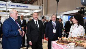 Azərbaycan və Belarus prezidentləri “Caspian Agro” və “InterFood Azerbaijan” sərgiləri ilə tanış olublar -   FOTO -  YENİLƏNDİ — foto 7
