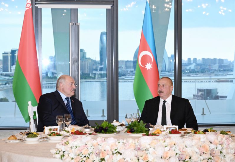 “Gülüstan” sarayında Prezident İlham Əliyevin adından Prezident Aleksandr Lukaşenkonun şərəfinə dövlət ziyafəti verilib -     YENİLƏNDİ
