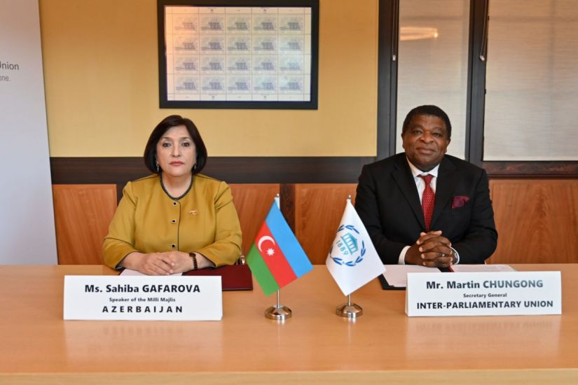 Milli Məclislə Parlamentlərarası İttifaq arasında COP29 çərçivəsində görüşün təşkilinə dair Memorandum imzalandı