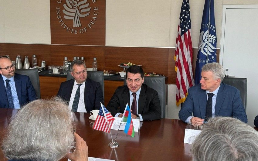 Hikmət Hacıyev ABŞ Sülh İnstitutunda Azərbaycan-Amerika tərəfdaşlığını müzakirə etdi