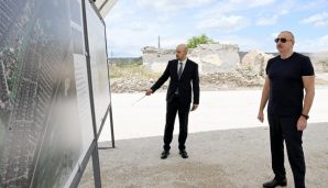 Cəbrayılın Karxulu kəndinin təməli qoyulub — foto 1