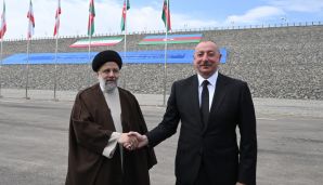 Azərbaycan ilə İranın dövlət sərhədində Prezident İlham Əliyevin və Prezident Seyid İbrahim Rəisinin görüşü olub -   YENİLƏNDİ - 3 - FOTO — foto 5