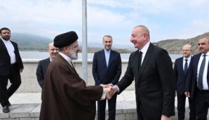 Azərbaycan ilə İranın dövlət sərhədində Prezident İlham Əliyevin və Prezident Seyid İbrahim Rəisinin görüşü olub -   YENİLƏNDİ - 3 - FOTO — foto 7