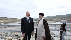 Azərbaycan ilə İranın dövlət sərhədində Prezident İlham Əliyevin və Prezident Seyid İbrahim Rəisinin görüşü olub -   YENİLƏNDİ - 3 - FOTO — foto 13