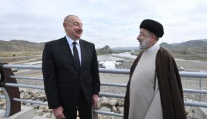 Azərbaycan ilə İranın dövlət sərhədində Prezident İlham Əliyevin və Prezident Seyid İbrahim Rəisinin görüşü olub -   YENİLƏNDİ - 3 - FOTO — foto 14