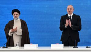 Azərbaycan və İran prezidentlərinin iştirakı ilə “Xudafərin” hidroqovşağının istismara verilməsi və “Qız Qalası” hidroqovşağının açılış mərasimi keçirilib -   FOTO - YENİLƏNDİ — foto 4