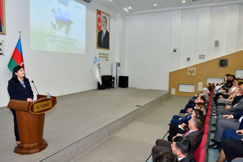 Abşeron rayonunda “COP29: Gənclərin iqlim dəyişikliyi hərəkatına çağırışı” adlı simpozium keçirildi -     FOTOLAR
