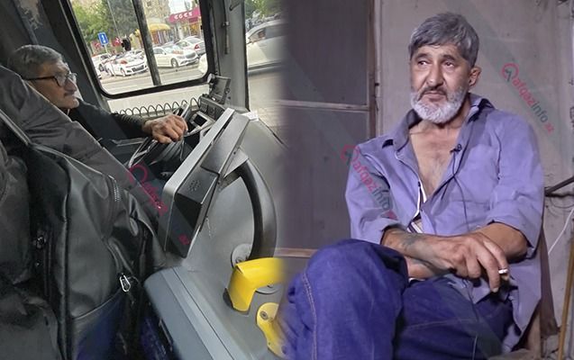 Məşhur narkoman Bakıda marşrut avtobusu sürür - "Həm də vərəm xəstəsidir" -     VİDEO