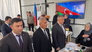 Abşeron rayonunda Vətən Müharibəsi şəhidləri yad edilib -   FOTOLAR — foto 11