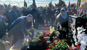 Abşeron rayonunda Vətən Müharibəsi şəhidləri yad edilib -   FOTOLAR — foto 4