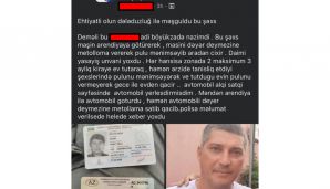 Bakıda yeni dələduz peyda olub: Maşınları götürüb metalloma verir — foto 1