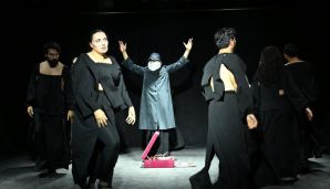 Leyla Əliyeva, İordaniya şahzadəsi və ICCROM-un baş direktoru "Manqurt" tamaşasını izləyiblər -   FOTO — foto 11
